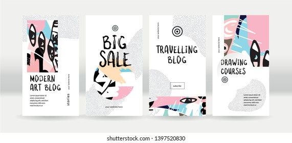 social network elegant stories template