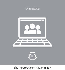 Social network - Flat minimal icon