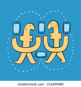 Social network friends.