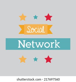 social network graphic design , vector illustration