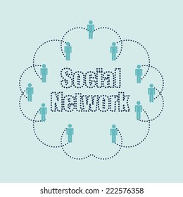 social network graphic design , vector illustration