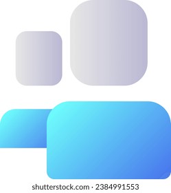 Social network group pixel perfect flat gradient two-color ui icon. Online community. Members. Simple filled pictogram. GUI, UX design for mobile application. Vector isolated RGB illustration