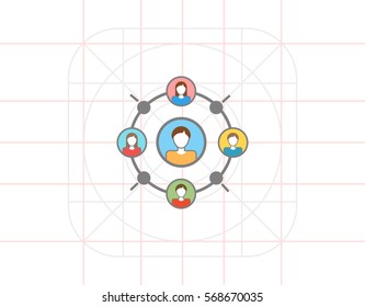 Social network icon