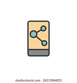 colección de icono de red social. Estilo de diseño con fondo