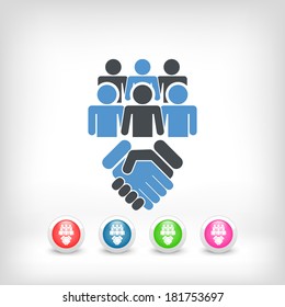 Social network icon concept