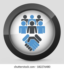 Social network icon concept