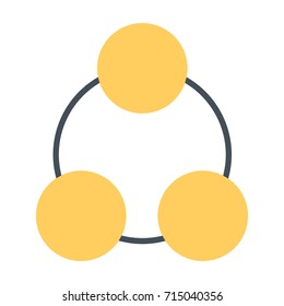 Social network icon. Connection sign. Vector symbol