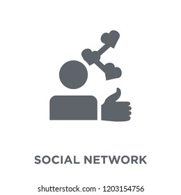 Social network icon. Social network design concept from  collection. Simple element vector illustration on white background.