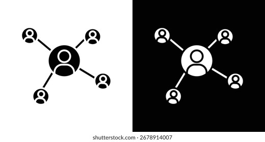 Social network icon flat design. Eps 10