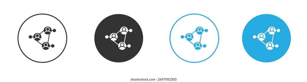 Ícone de rede social. Modelo de design de ícone gráfico