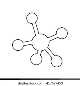 Social network icon illustration design illustration design