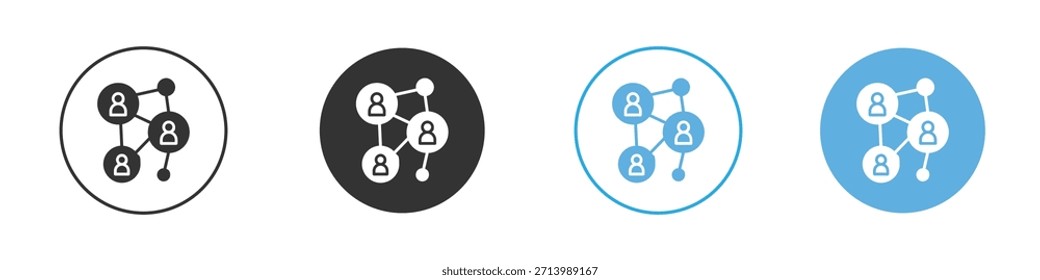 Social network icon Logo Template Design set