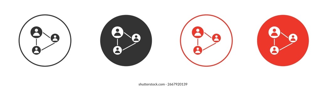 Icono de la red social para el logotipo, símbolo de la muestra del Vector para el diseño