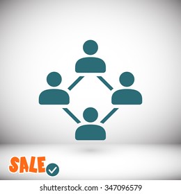 Social network  icon. One of set web icons