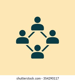 Social network  icon. One of set web icons
