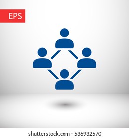Social network  icon. One of set web icons