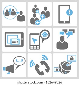 social network icon set