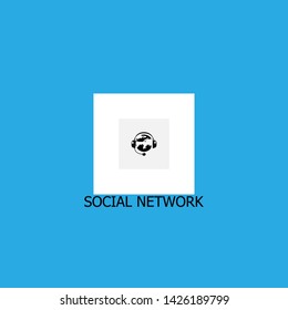 social network icon sign signifier vector