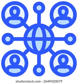 Social Network icon symbol. Vector illustration