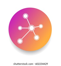 Social network icon. Vector Illustration