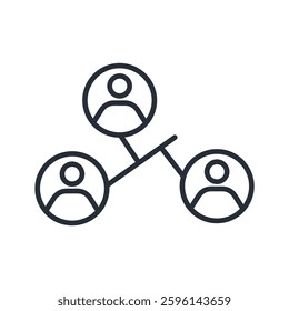 social network icon. vector.Editable stroke.linear style sign for use web design,logo.Symbol illustration.