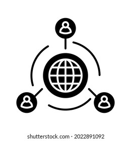 icono de red social. signo de trabajo. ilustración vectorial