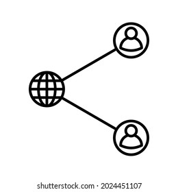 social network icon. work sign. vector illustration