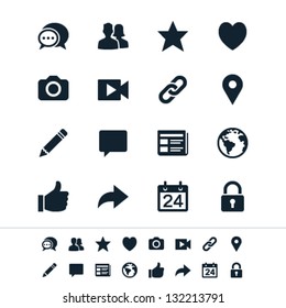 Social network icons