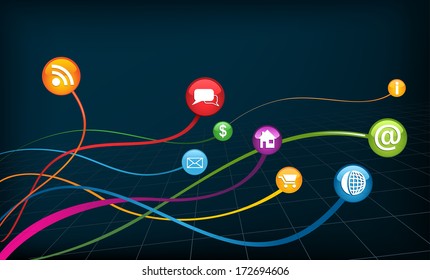 Social network icons