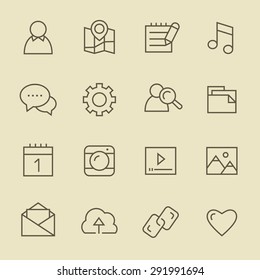 Social network icons