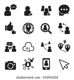 Social network icons