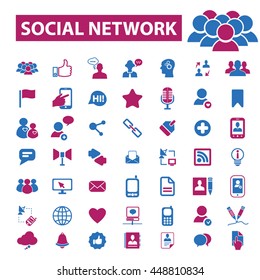 ícones de rede social