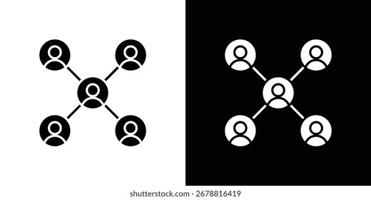 Iconos de la red social. icono del Vector del glifo. Ilustración vectorial EPS 10