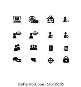 Social network icons set