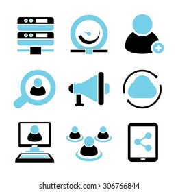 social network icons set