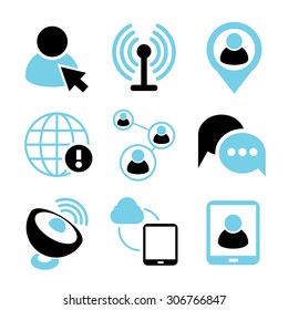 social network icons set