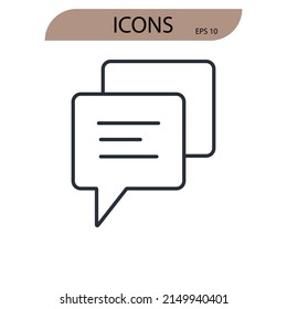 social network icons  symbol vector elements for infographic web