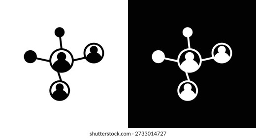 Social network icons symbol for web and mobile filled vector isolated