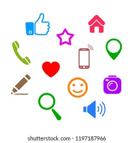 Social network icons – vector