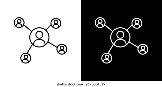 Social network icons, vector best stroke icon EPS