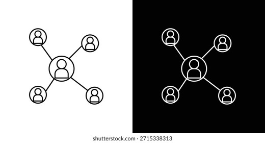 Modelo de vetor de ícones de rede social, EPS 10 para design