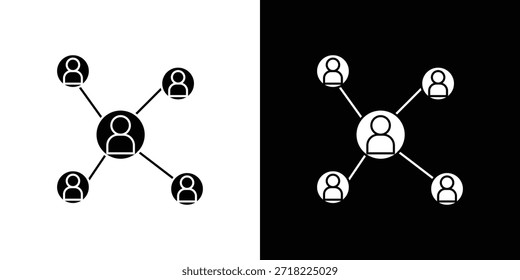 Ícones de rede social. Pixels de símbolo de ilustração de modelo de vetor perfeitos