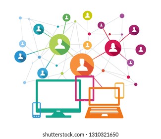Social Network illustration