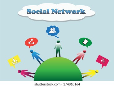 social network illustration