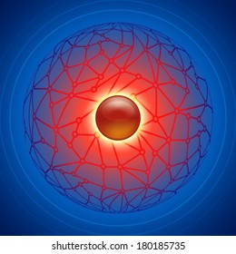 social network infographic abstract background concept illustration vector