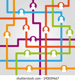 Social network internet chat community communication