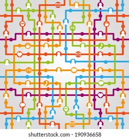 Social network internet chat community communication