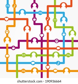 Social network internet chat community communication