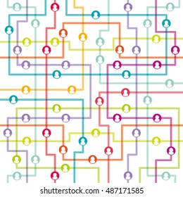 Social network internet chat community communication
