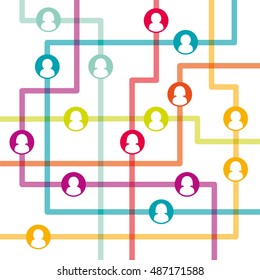 Social network internet chat community communication
